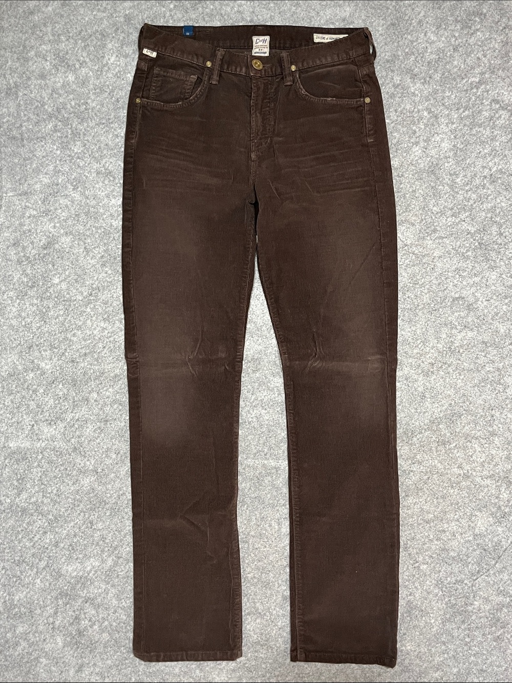 Citizens Of Humanity Sid Brown Straight-Leg Corduroy Pants